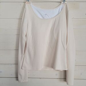 Halara Fleece Lined Top with Bralette Med